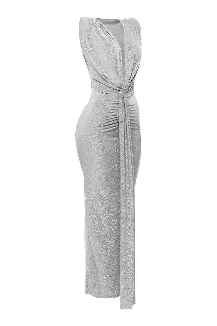 Drama Rush Drape Down Maxi Dress