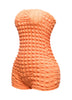 Popcorn fabric tube top romper