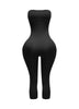 Tube top capri jumpsuit