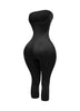 Tube top capri jumpsuit