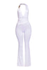 Show Off Hours Backless Halter Jumpsuit