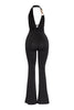 Show Off Hours Backless Halter Jumpsuit