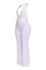 Show Off Hours Backless Halter Jumpsuit