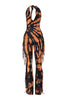 Fringe Frequency Tie Dye Halter Jumpsuit..