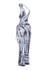 Tie dye fringed halter jumpsuit