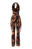Fringe Frequency Tie Dye Halter Jumpsuit..