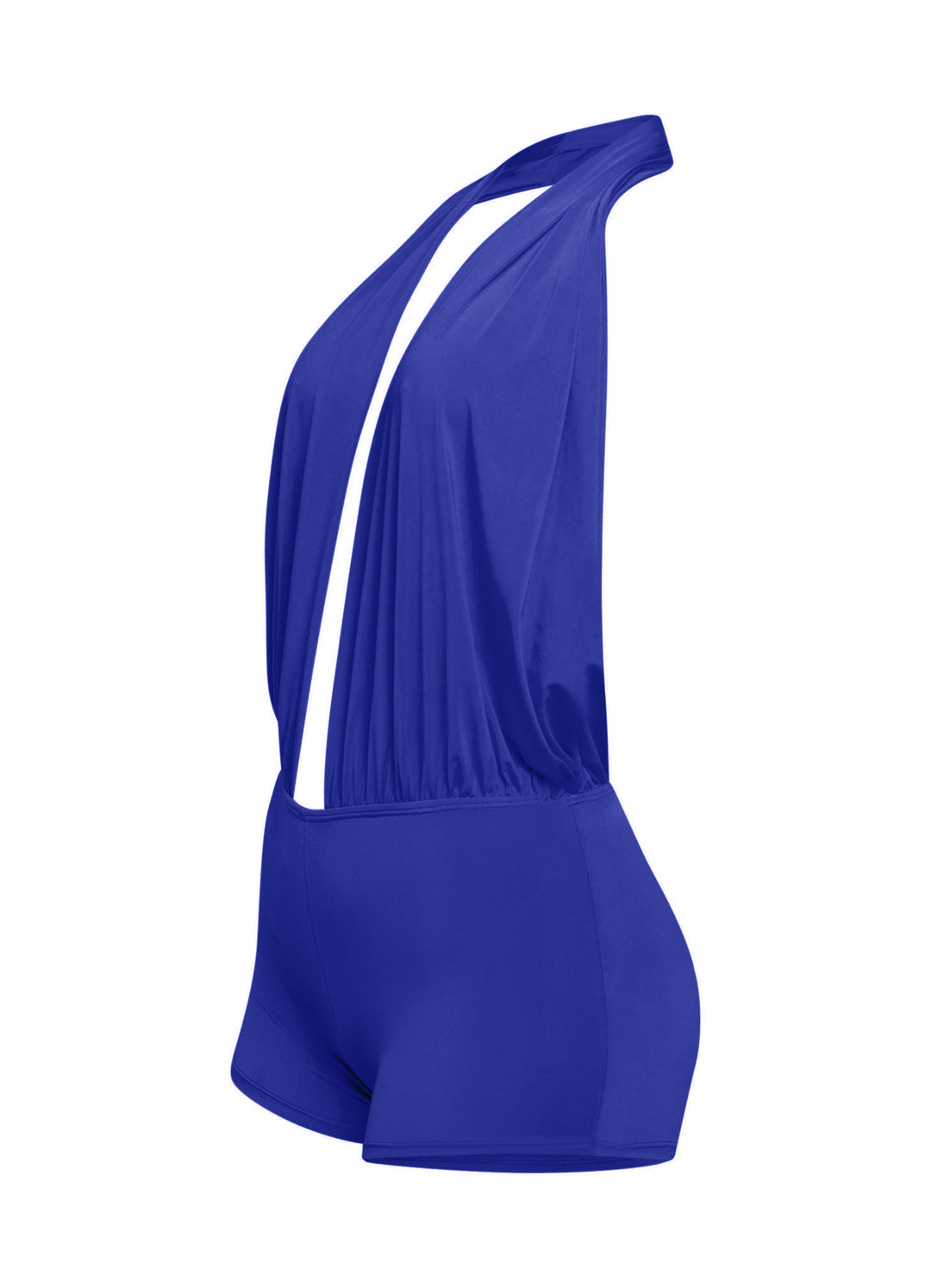 Low rise deep halter neck romper