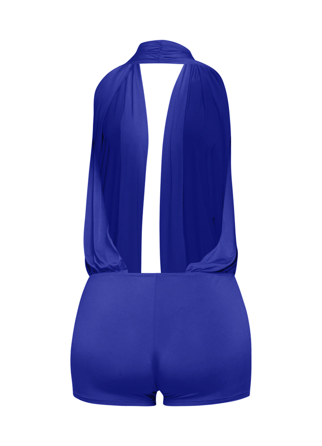 Low rise deep halter neck romper