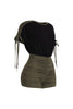 Sweet Twist Ruched Sleeve Romper
