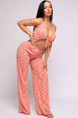Sweet Escape Cut Out Halter Wide Leg Jumpsuit.