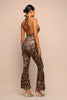 Untamed Moves Leopard Fringe Jumpsuit