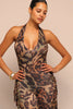 Untamed Moves Leopard Fringe Jumpsuit