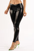 Shiny metallic leggings