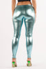 Shiny metallic leggings