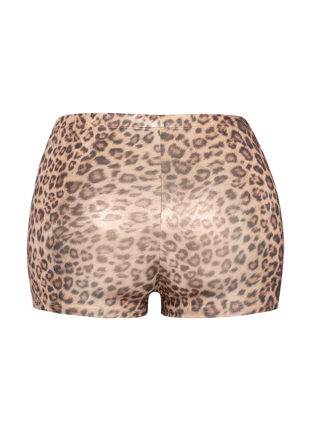 Foiled animal printed highwaisted shorts