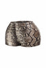 Foiled animal printed highwaisted shorts