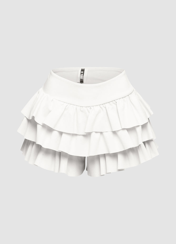 Sugar Rush Ruffle Cotton Shorts.