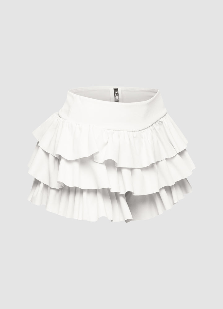 Sugar Rush Ruffle Cotton Shorts.