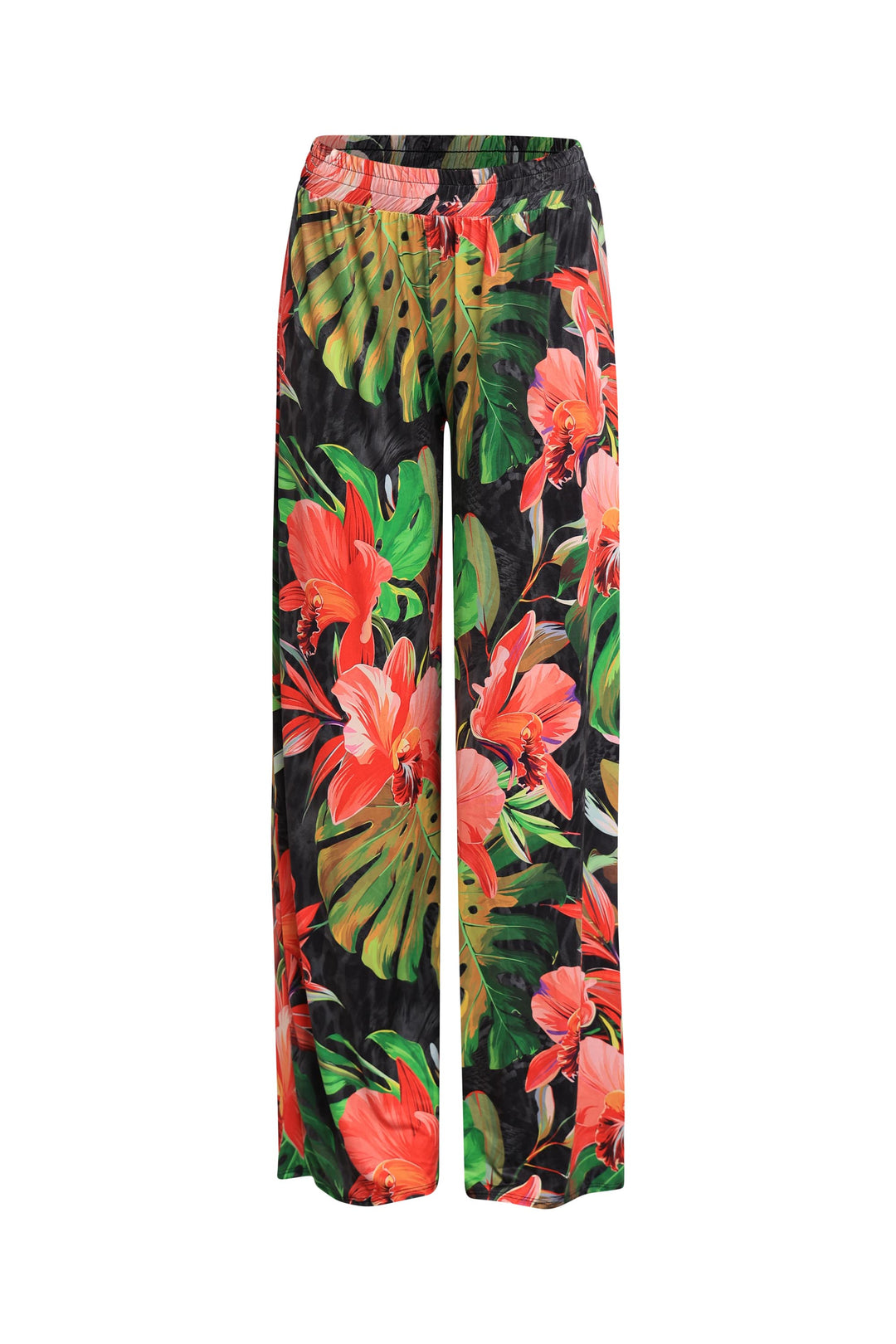 Printed wide leg pants