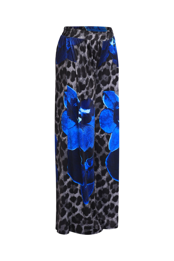 Printed wide leg pants