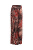 Printed wide leg pants.
