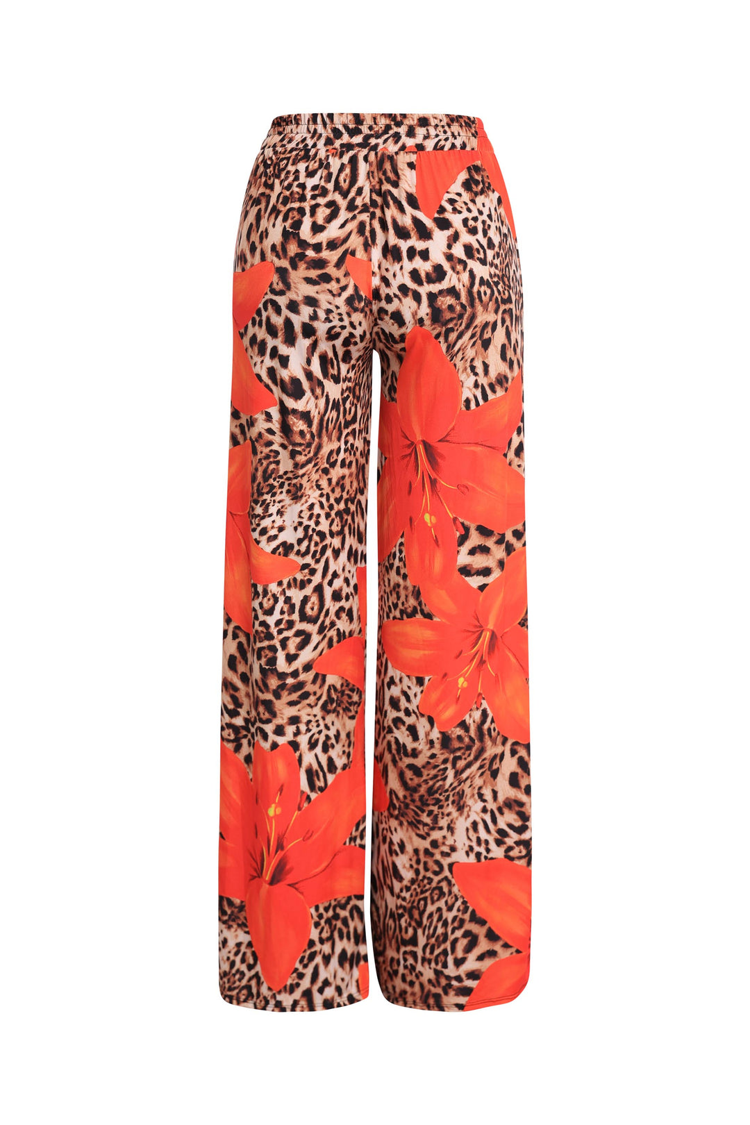 Printed wide leg pants