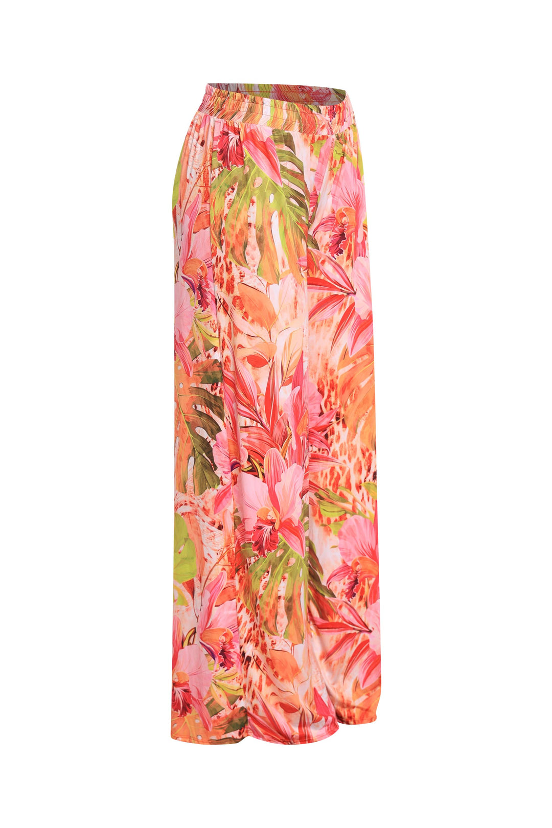 Printed wide leg pants