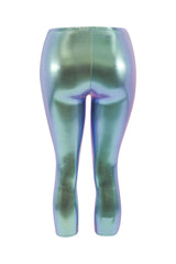 Iridescent leggings on a white background