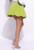 Bubble pleated mini skirt