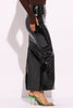 Latex maxi skirt