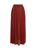Sheer mesh maxi skirt with shorts lining