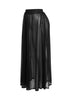 Sheer mesh maxi skirt with shorts lining