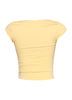 Squared neck cap sleeve top