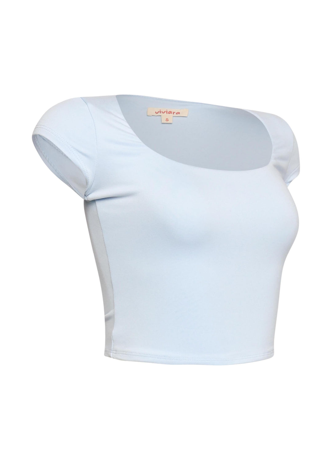 Squared neck cap sleeve top