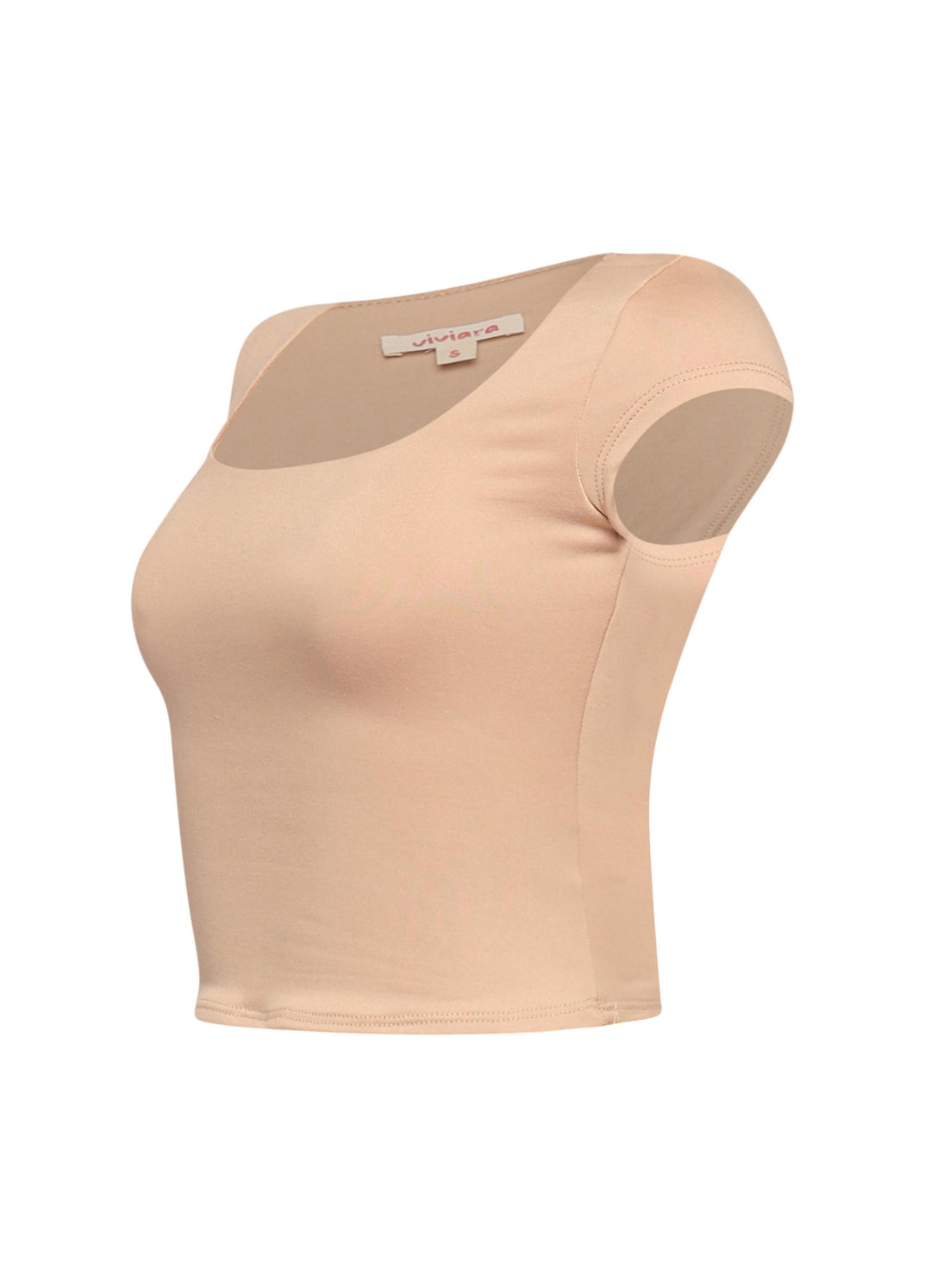 Squared neck cap sleeve top