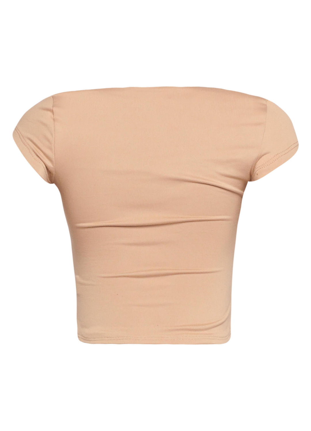 Squared neck cap sleeve top