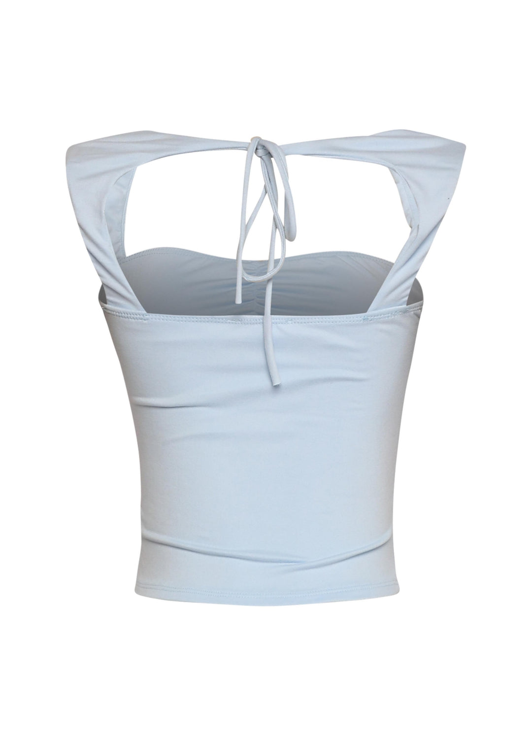 Sleeveless tied back top