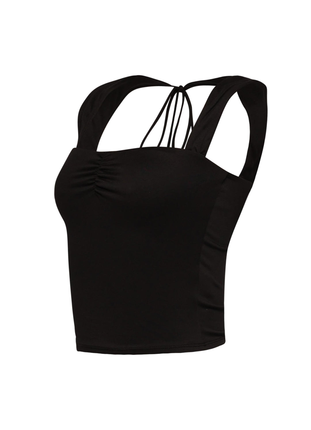 Sleeveless tied back top