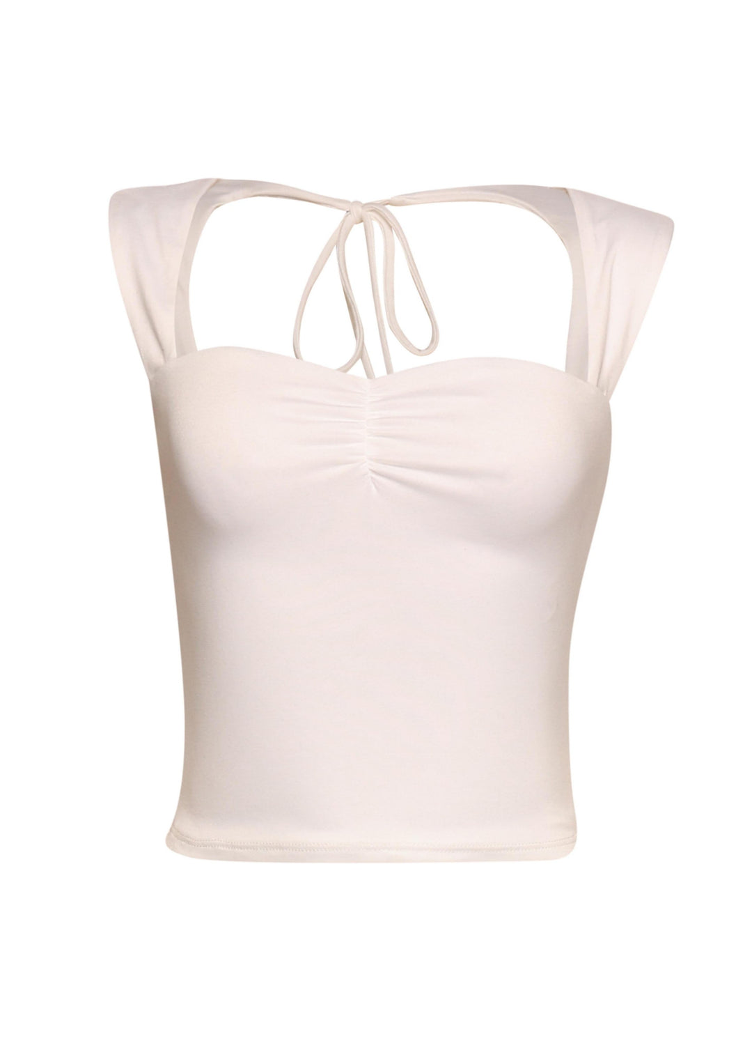 Sleeveless tied back top