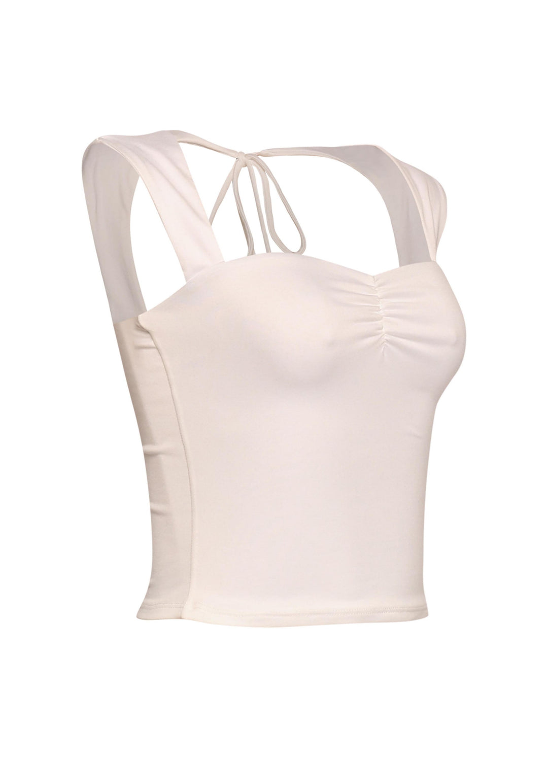 Sleeveless tied back top