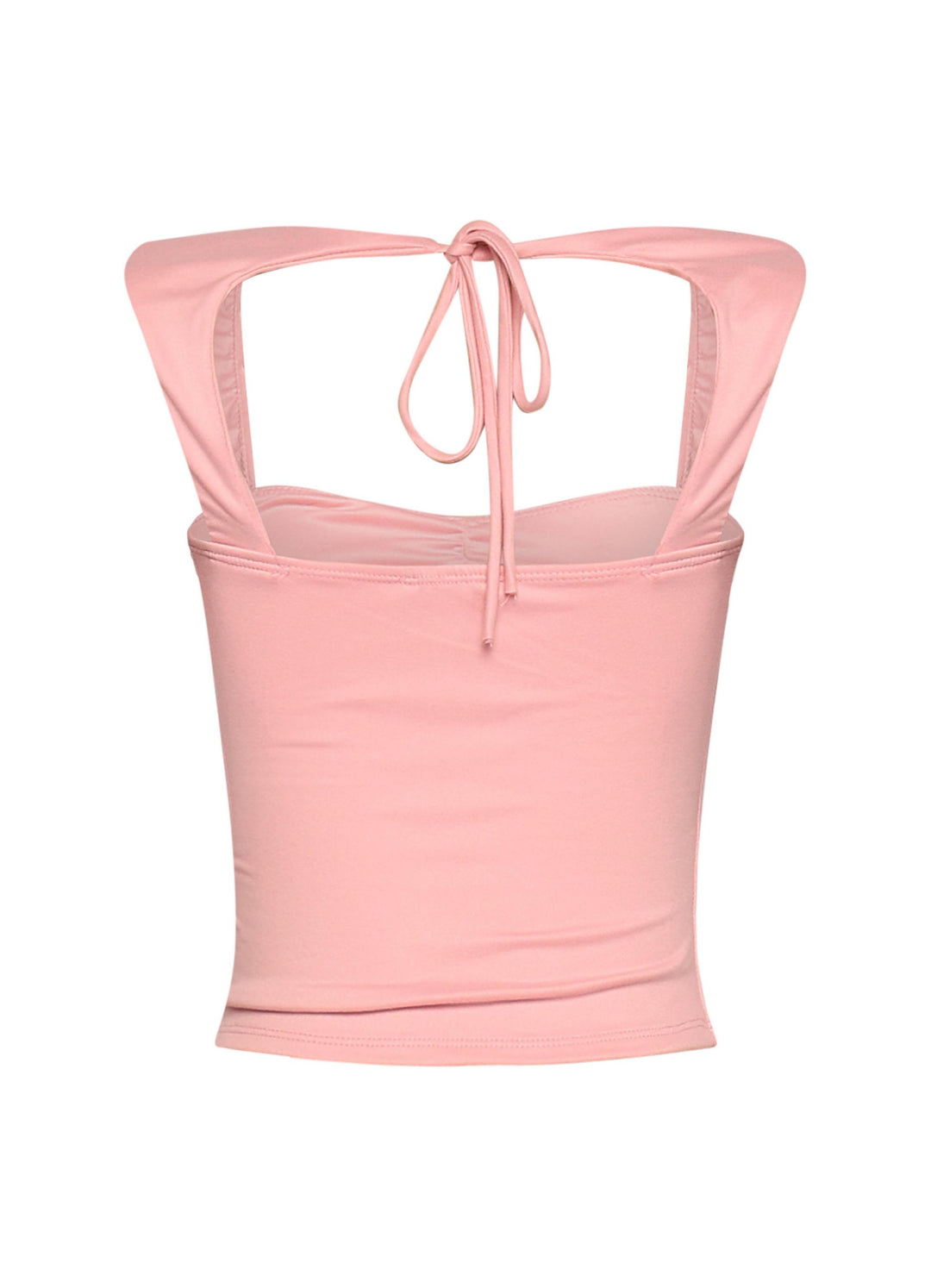 Sleeveless tied back top