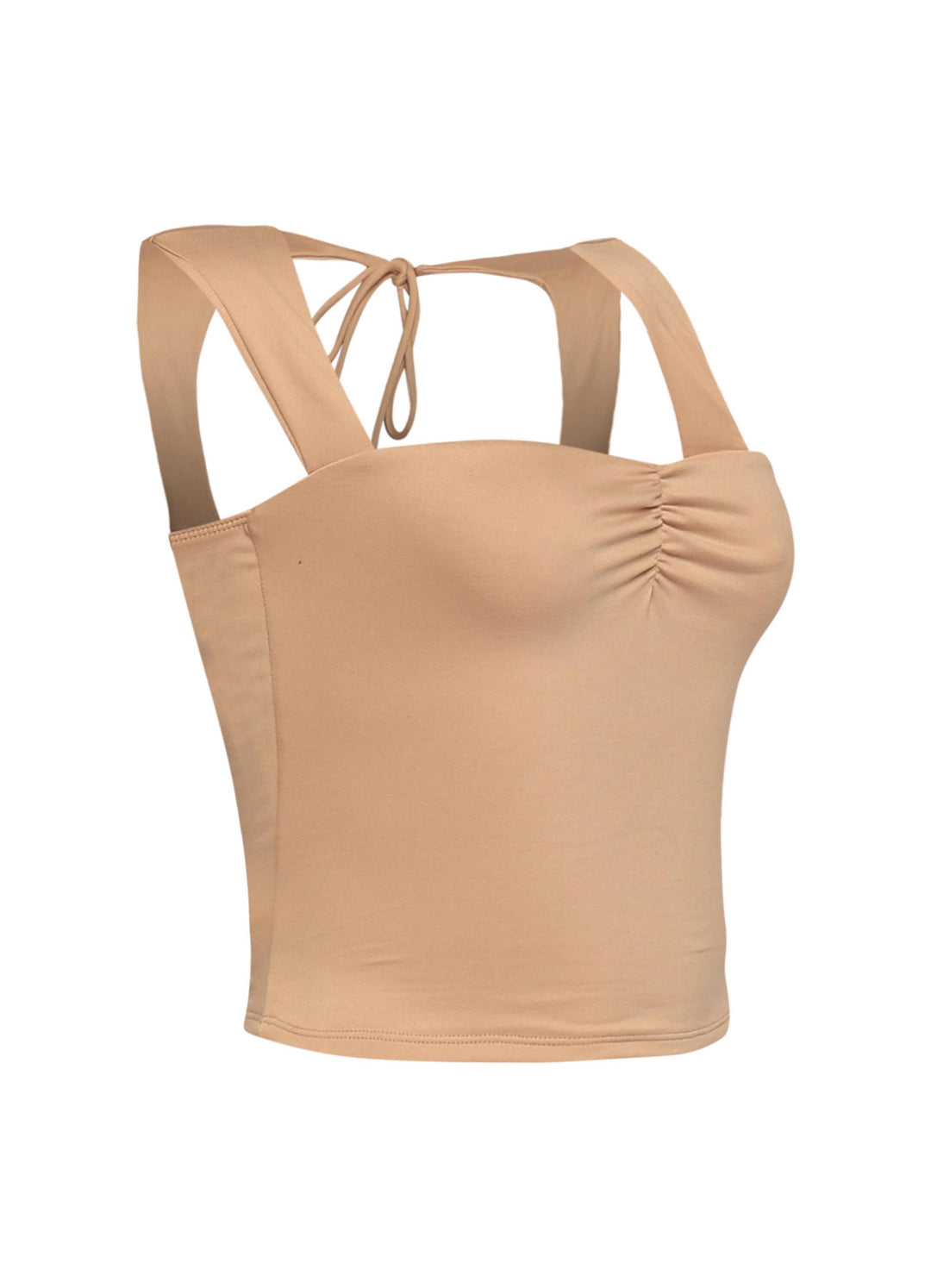 Sleeveless tied back top