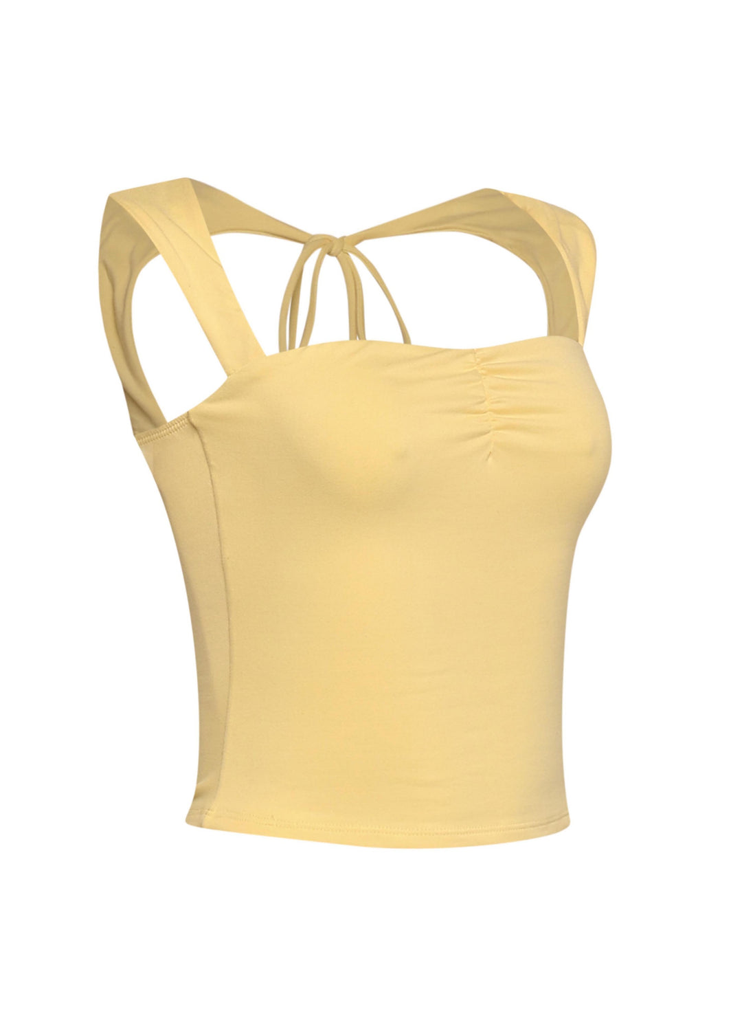 Sleeveless tied back top