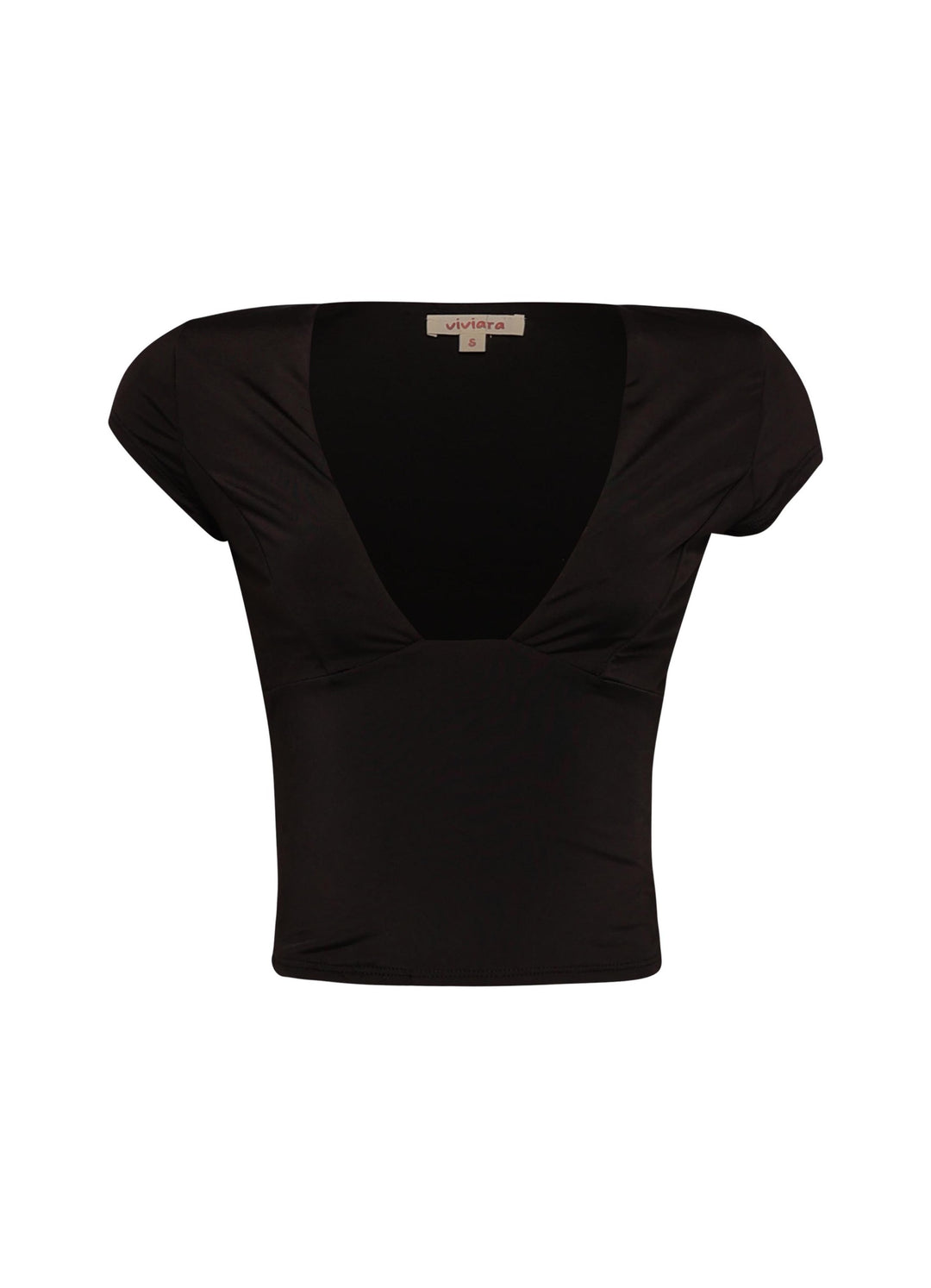 Cap sleeve V neck top