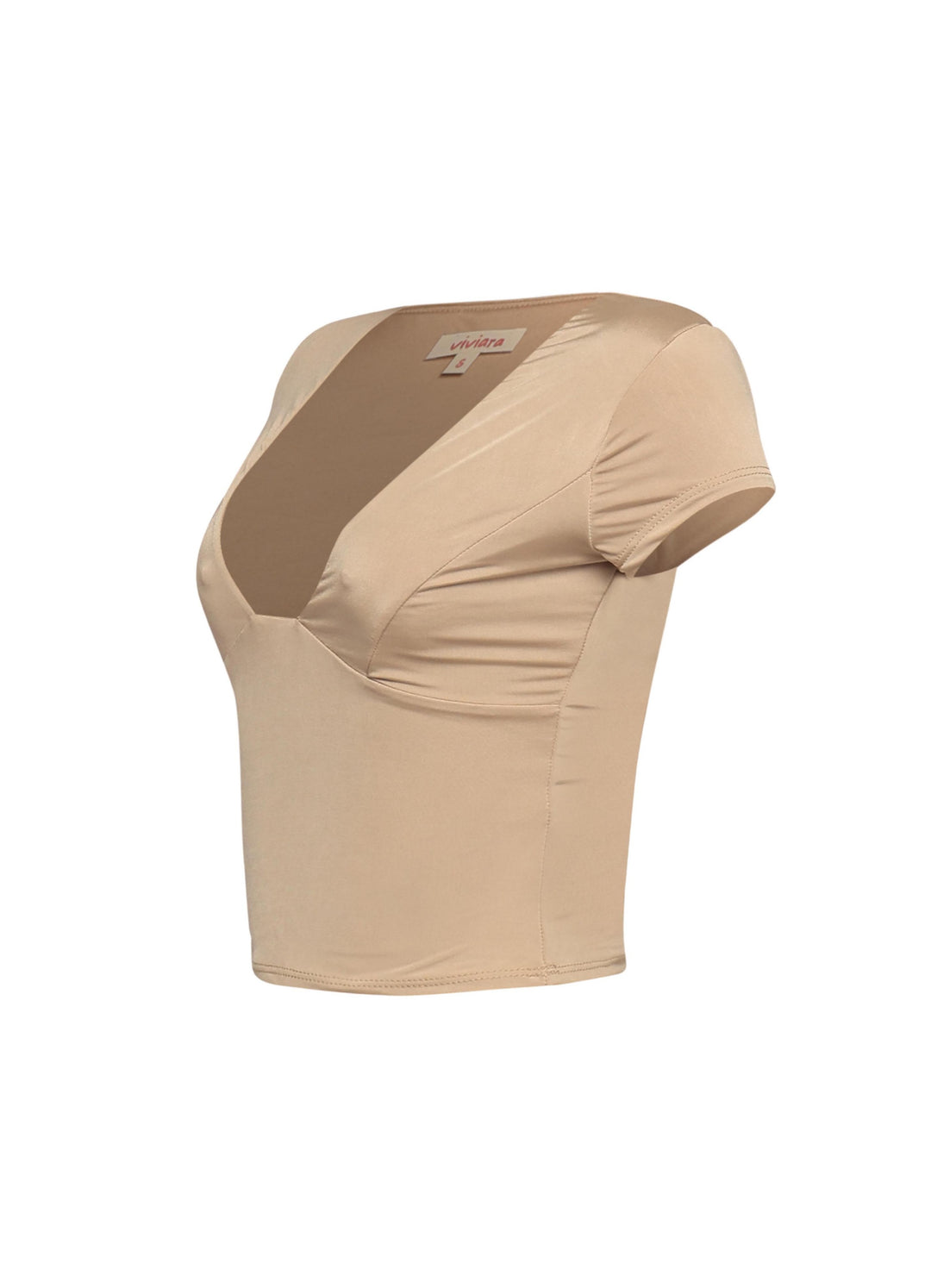 Cap sleeve V neck top