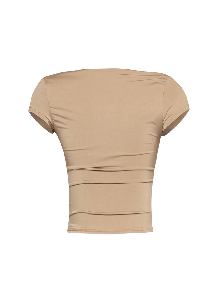 Cap sleeve V neck top