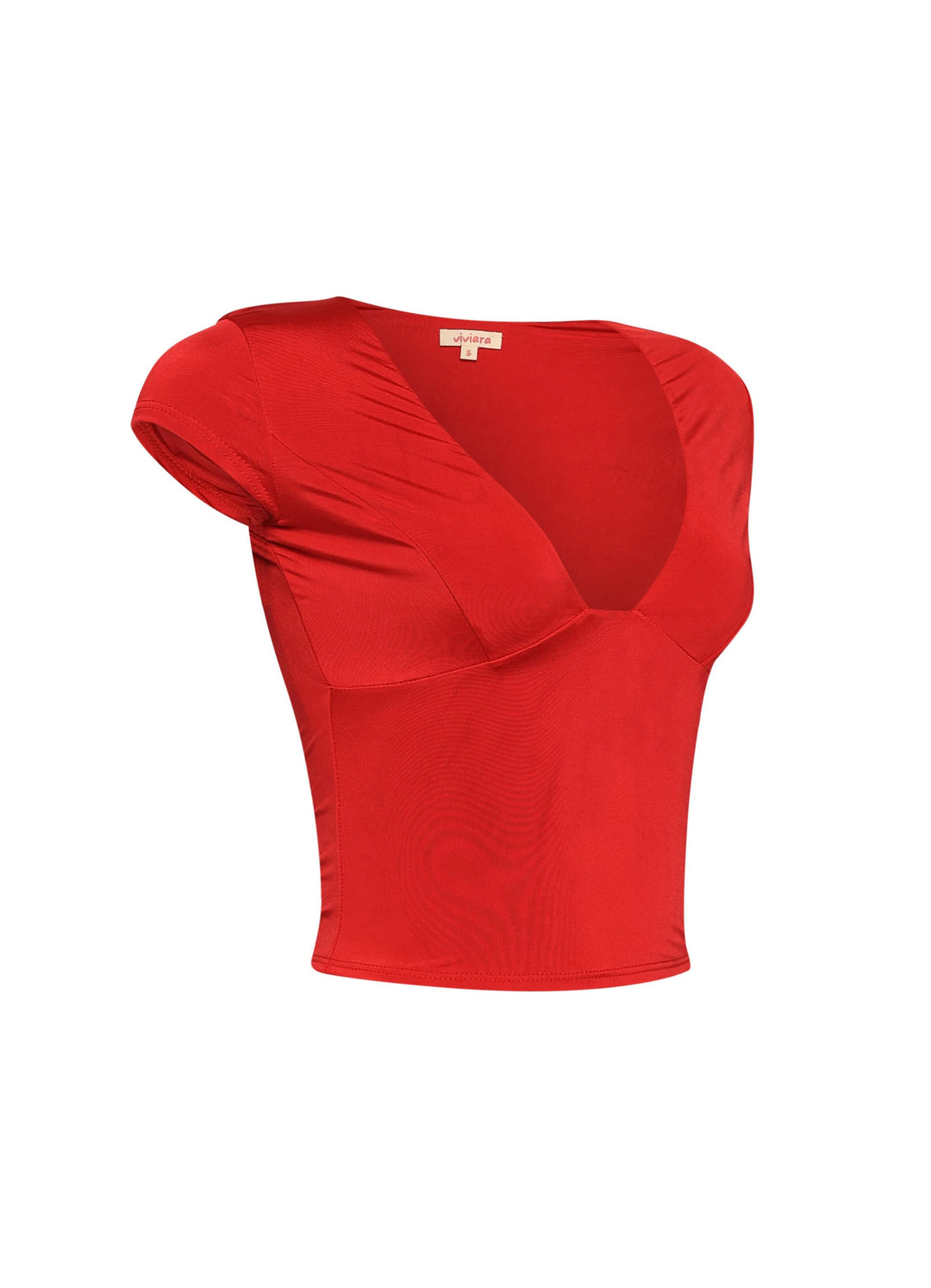 Cap sleeve V neck top