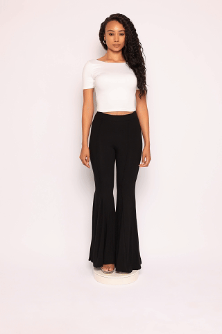 Short sleeve open back top