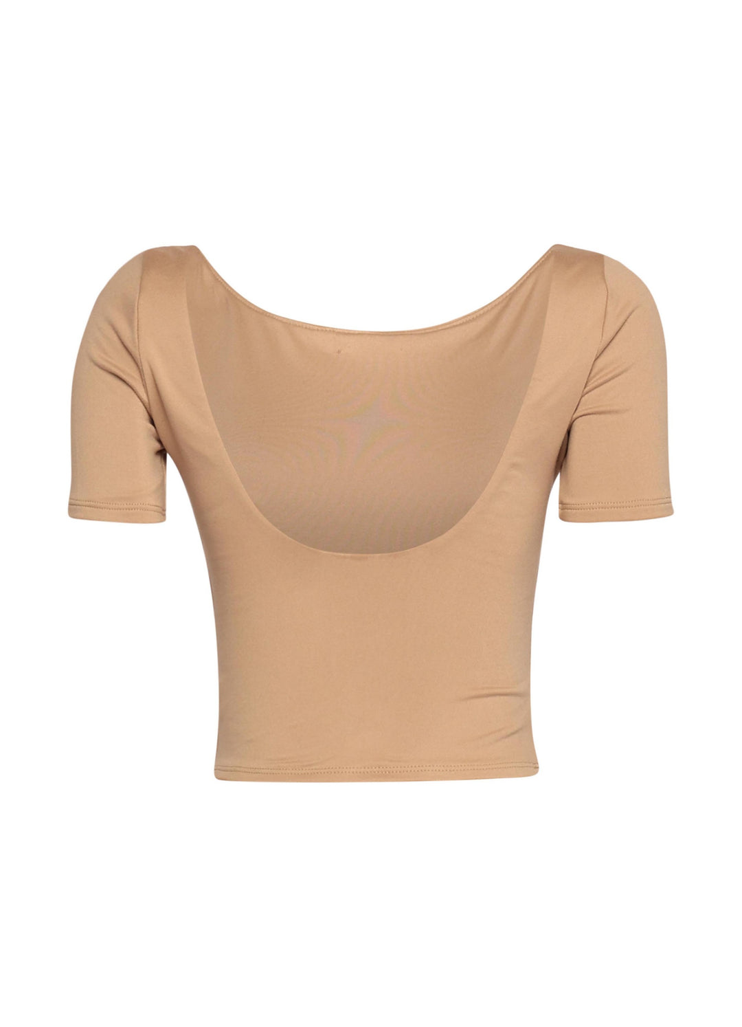 Short sleeve open back top