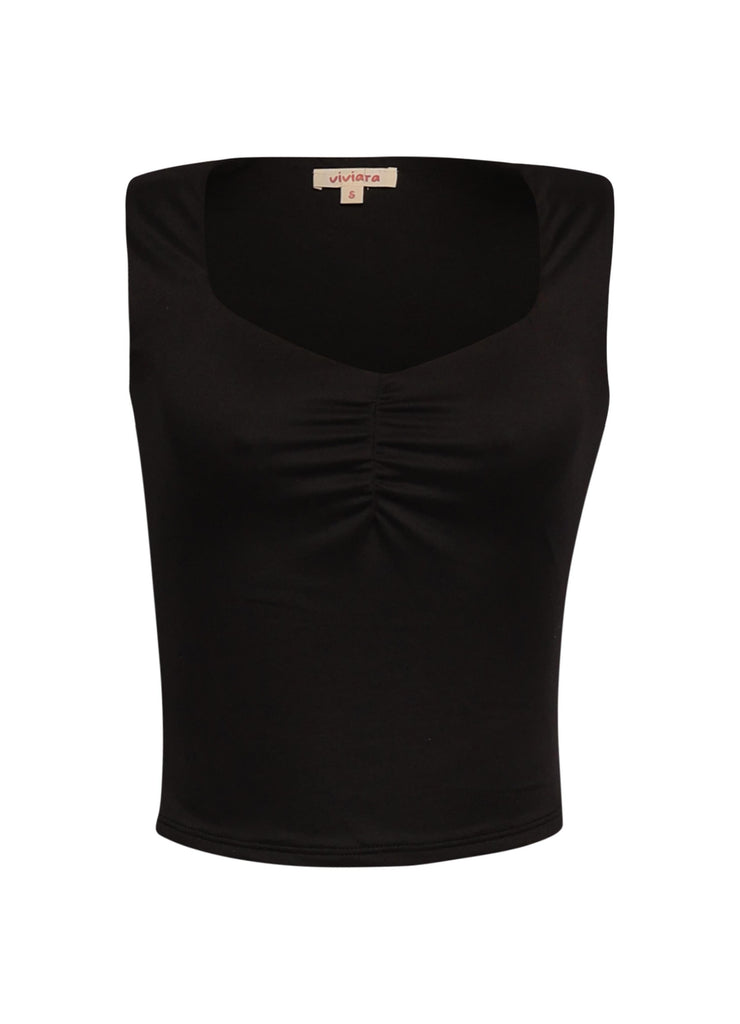 Scoop neck sleeveless top